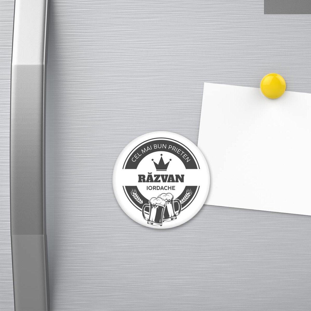 Personalised magnetic bottle opener with text - Beer