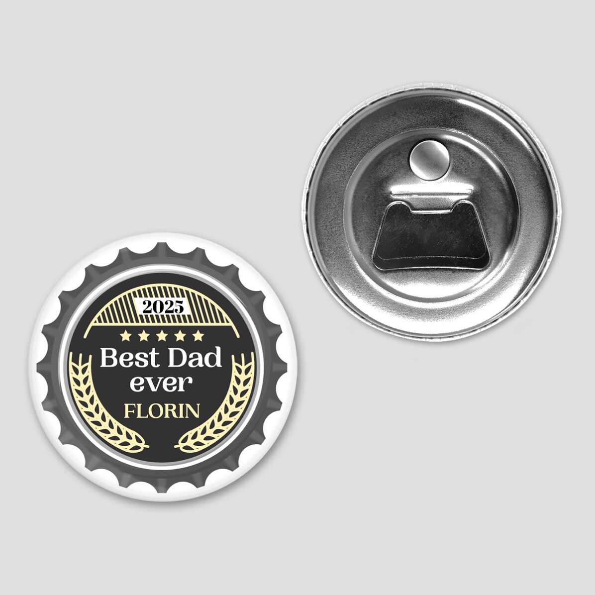 Apribottiglie con magnete personalizzato con scritta - Cheers
