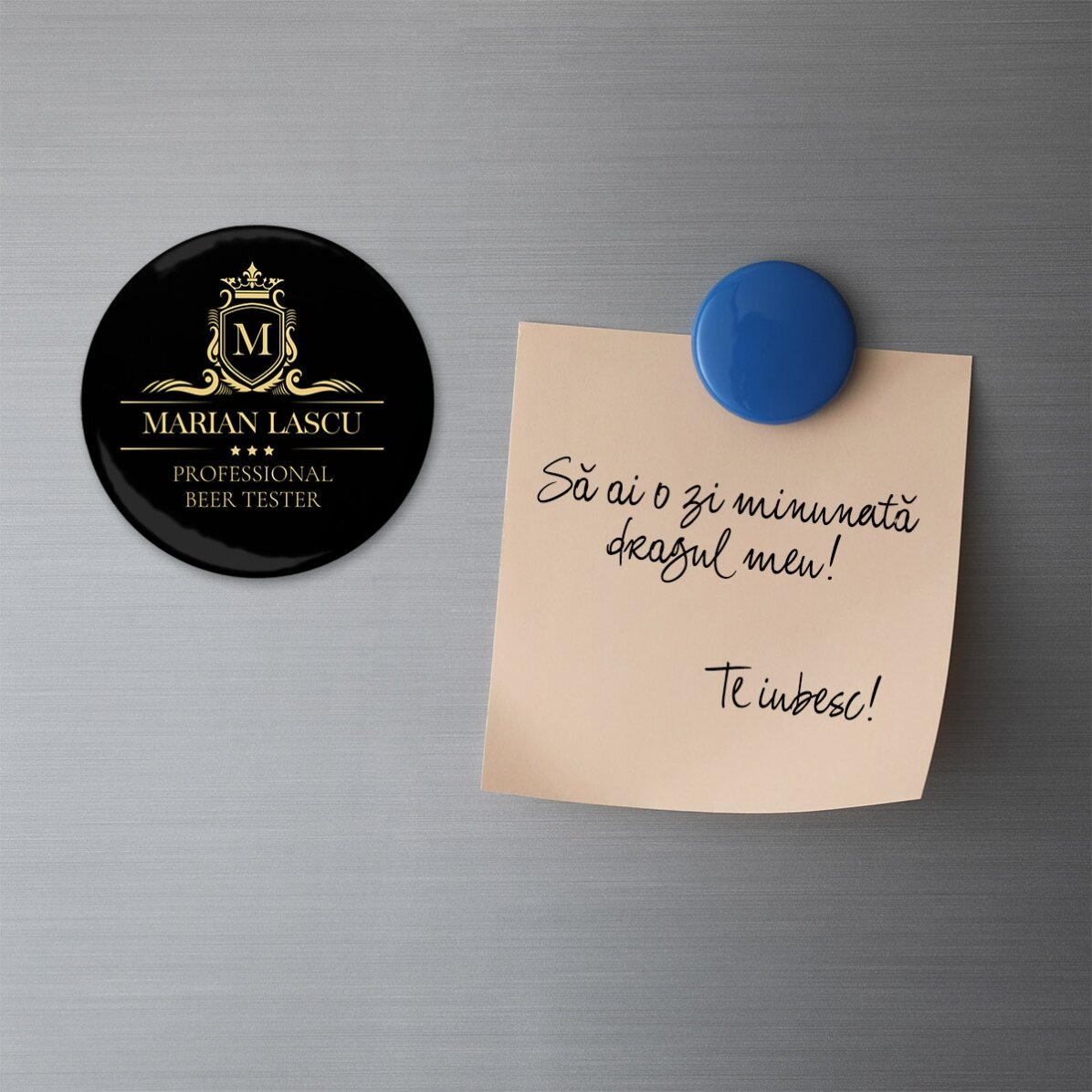 Apribottiglie con magnete personalizzato con scritta - Premium