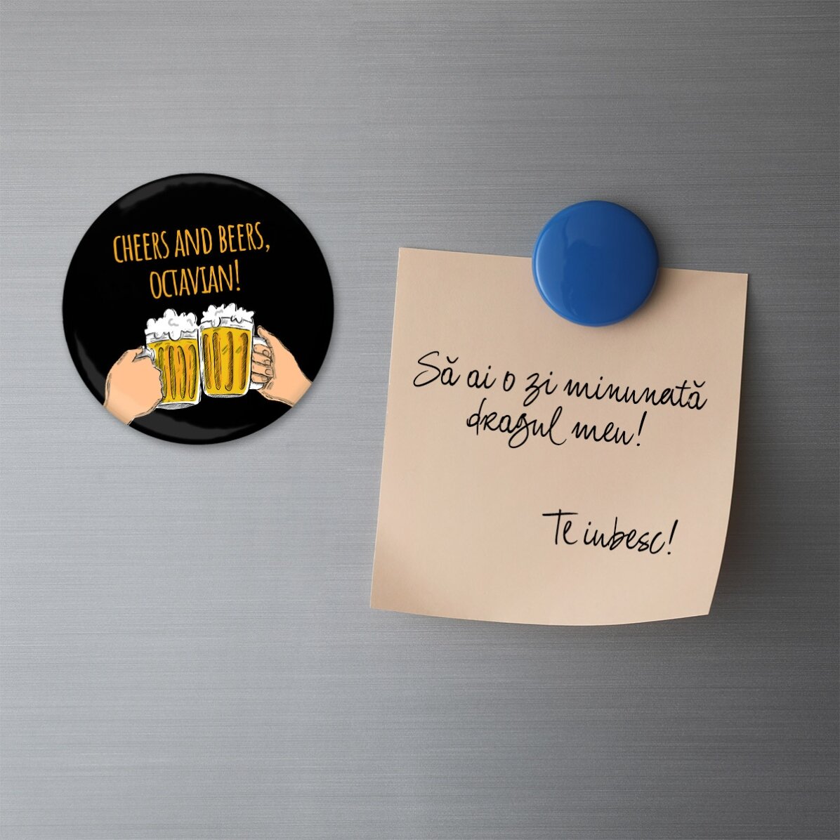 Apribottiglie con magnete personalizzato con scritta
