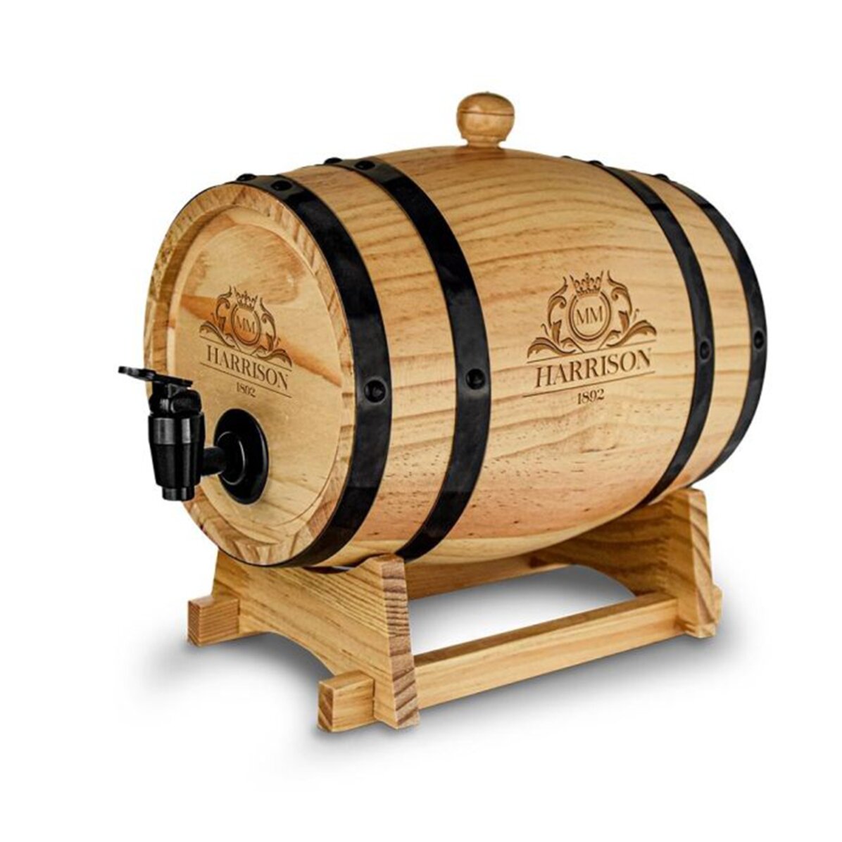 Dispenser per vino a forma di botte