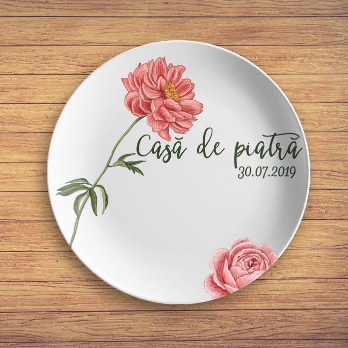 Piatto personalizzato con scritta - Matrimonio