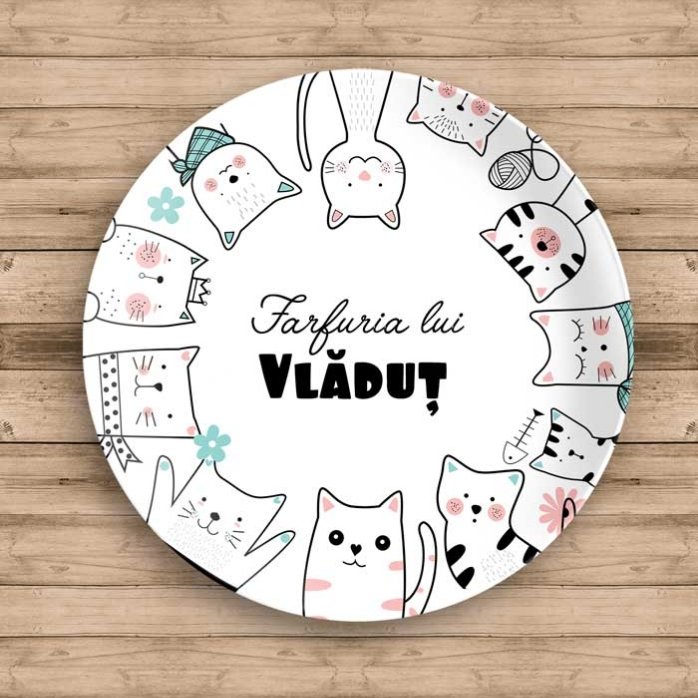 Piatto personalizzato con scritta - Cartoons