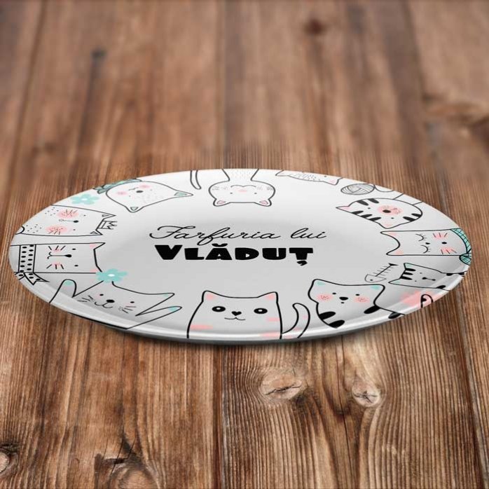 Piatto personalizzato con scritta - Cartoons