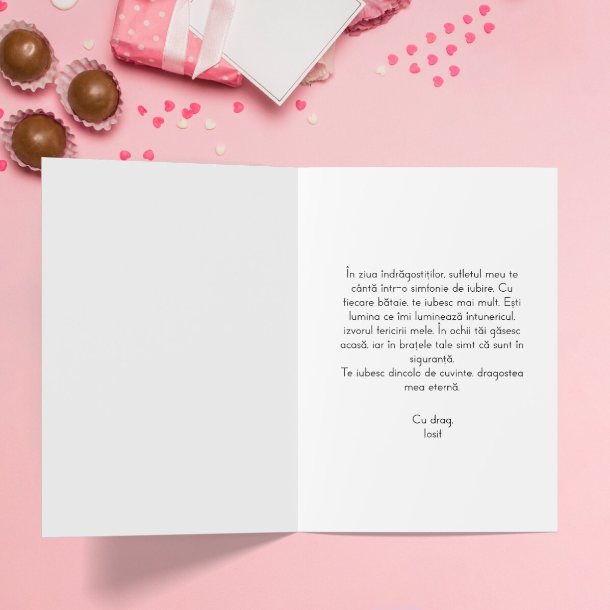 Biglietto di auguri divertente e personalizzato con dedica per San Valentino