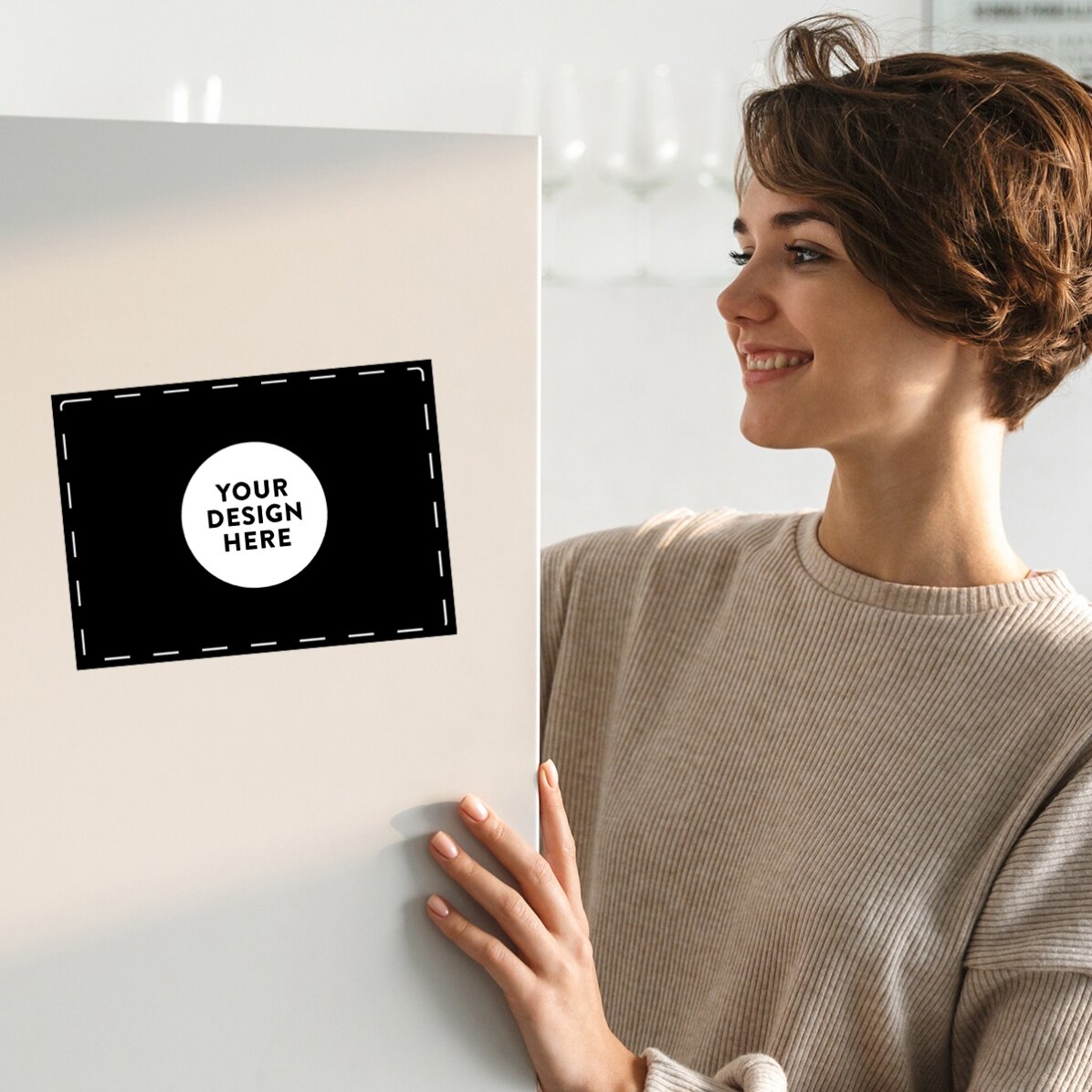 Biglietto di auguri magnetico personalizzato con la tua grafica