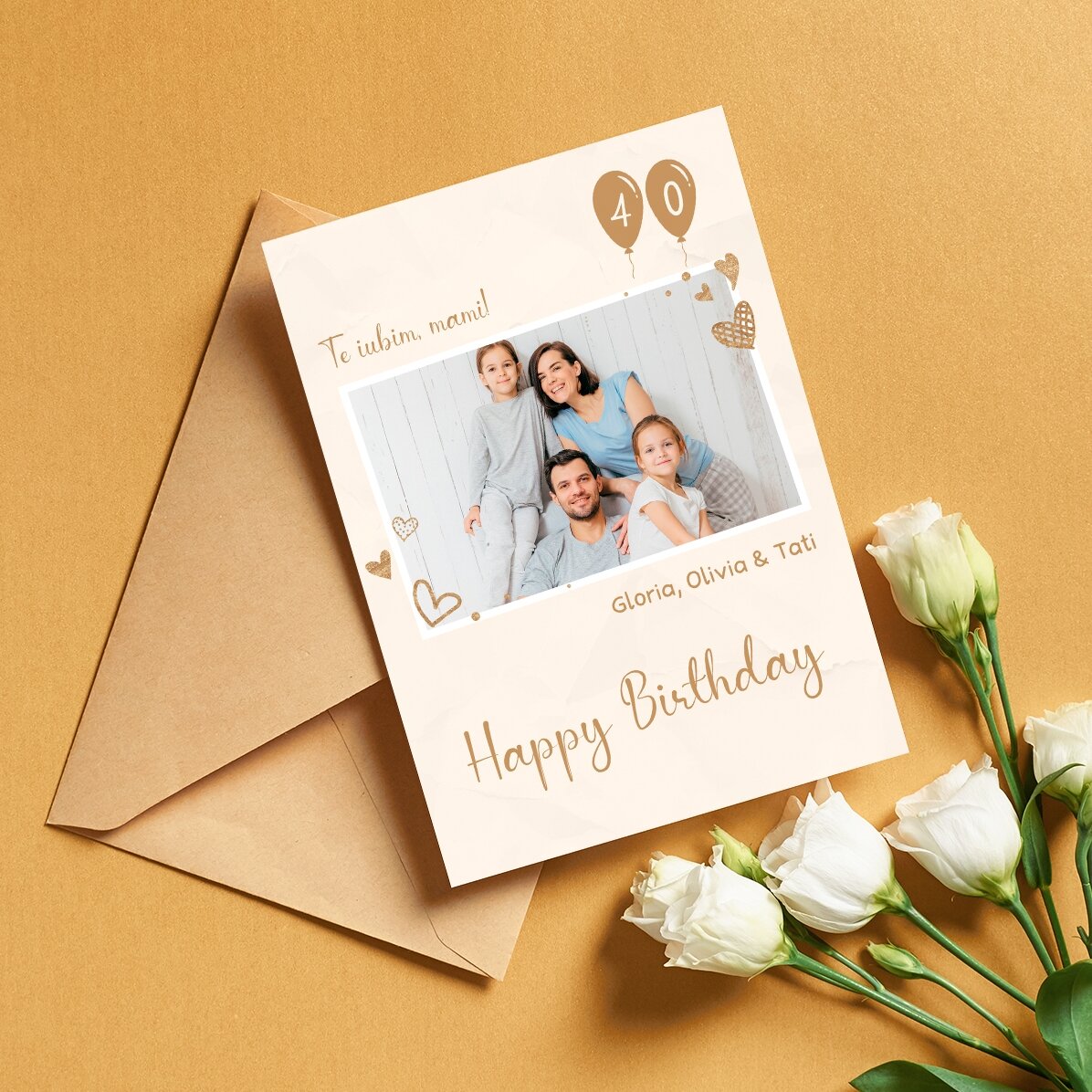 Biglietto di auguri personalizzato con foto e messaggio - Auguri di buon compleanno