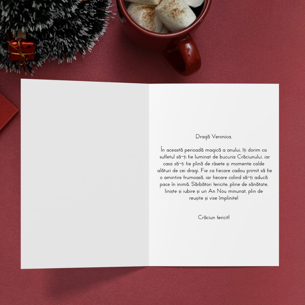 Biglietto di auguri personalizzato con foto e testo - L