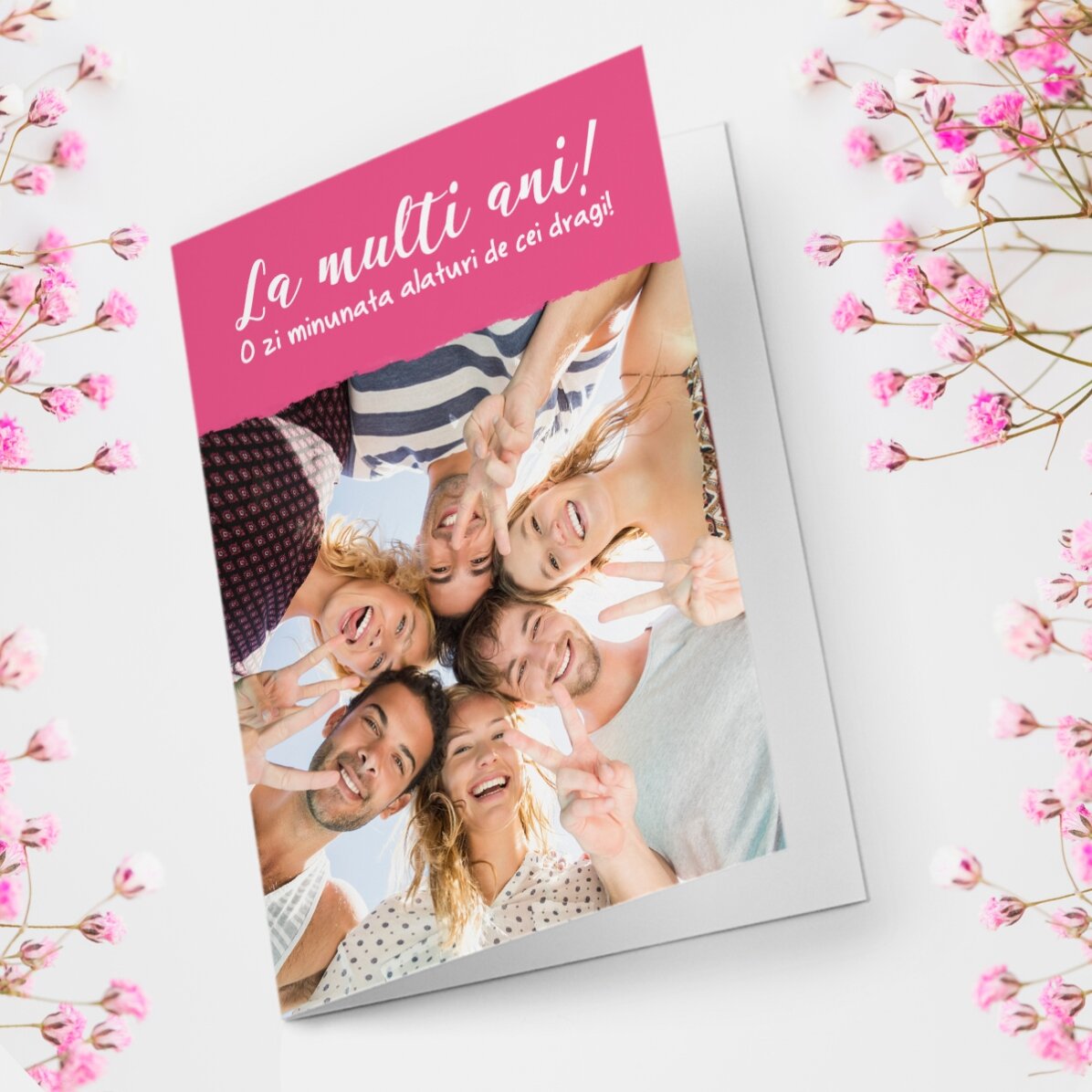 Biglietto di auguri personalizzato con foto e testo