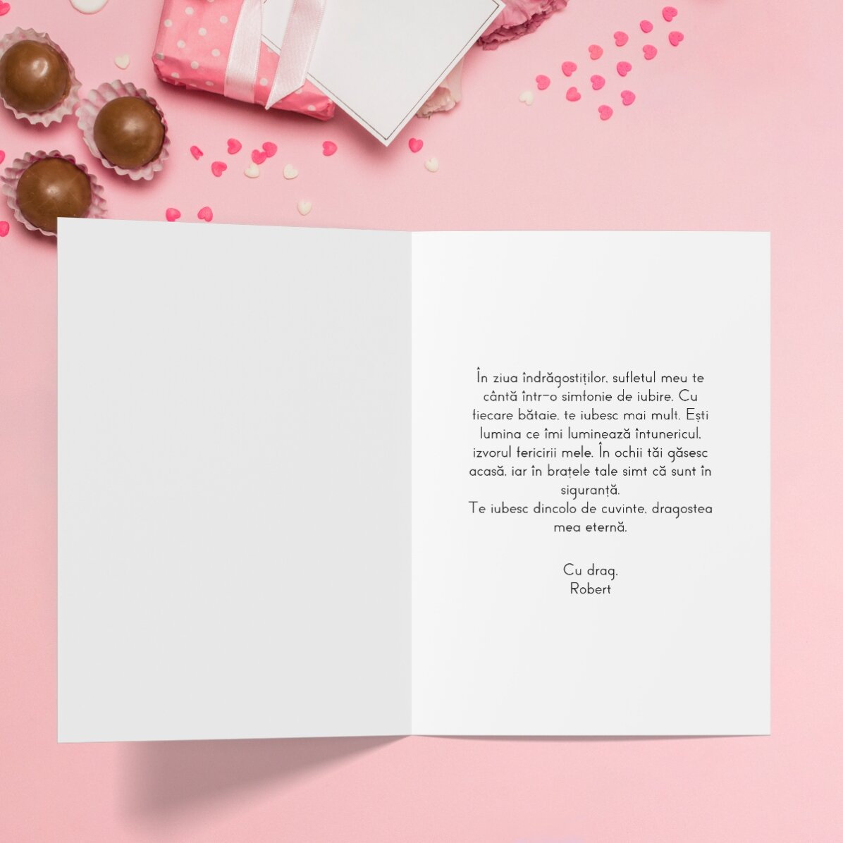Biglietto di auguri personalizzato con foto - Love