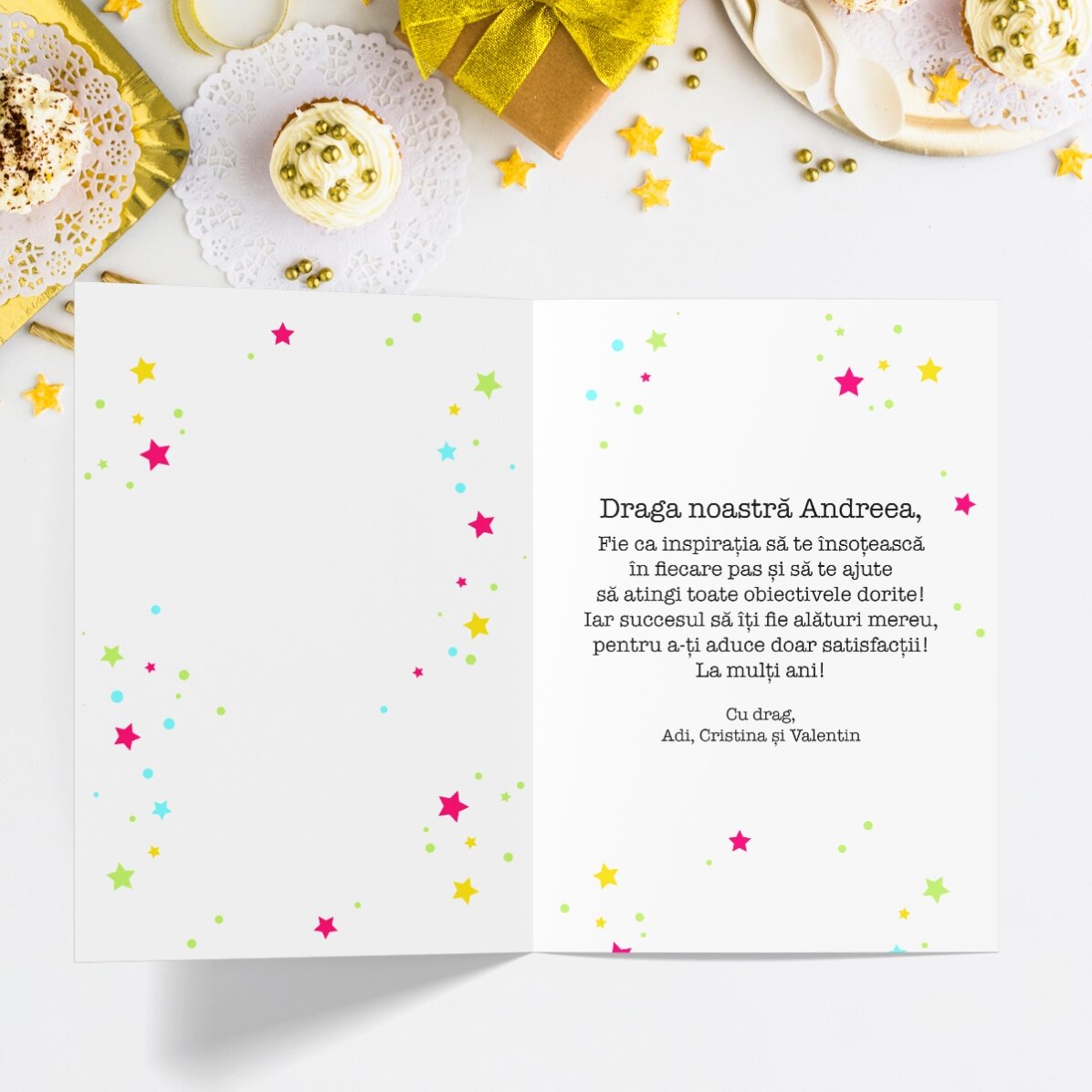 Biglietto di auguri personalizzato con testo - Lista delle preoccupazioni