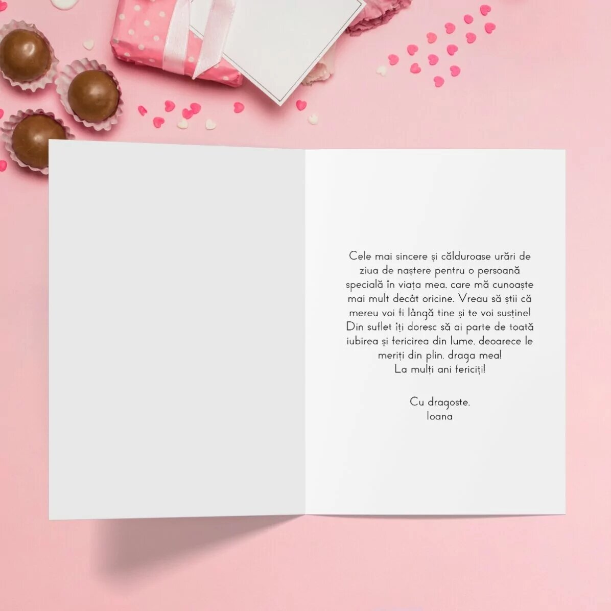 Biglietto di auguri personalizzato con cupcake viola