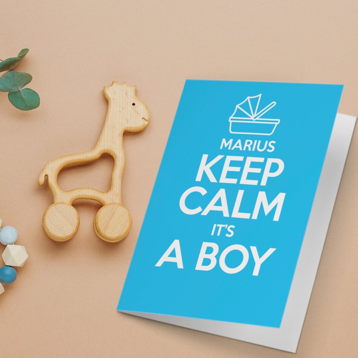Biglietto di auguri personalizzato - KEEP CALM IT