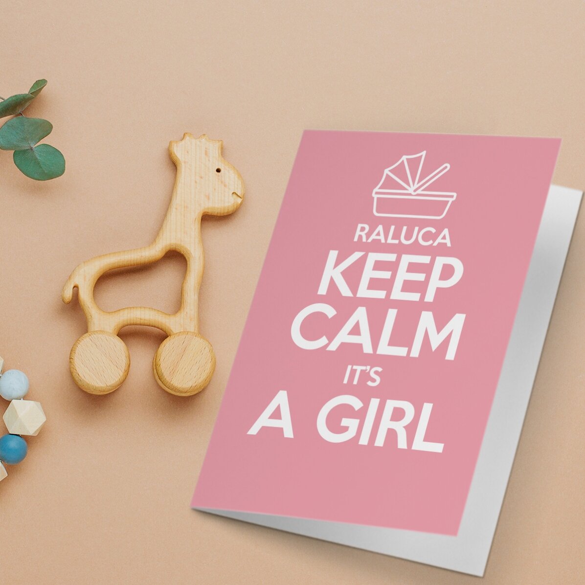 Biglietto di auguri personalizzato - KEEP CALM IT