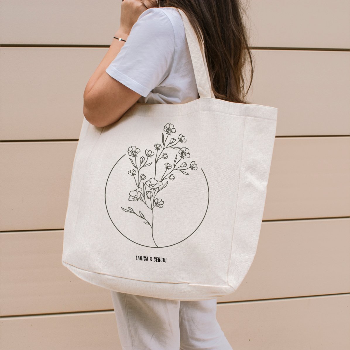Borsa da spiaggia personalizzata con scritta - Modello "Mistic"