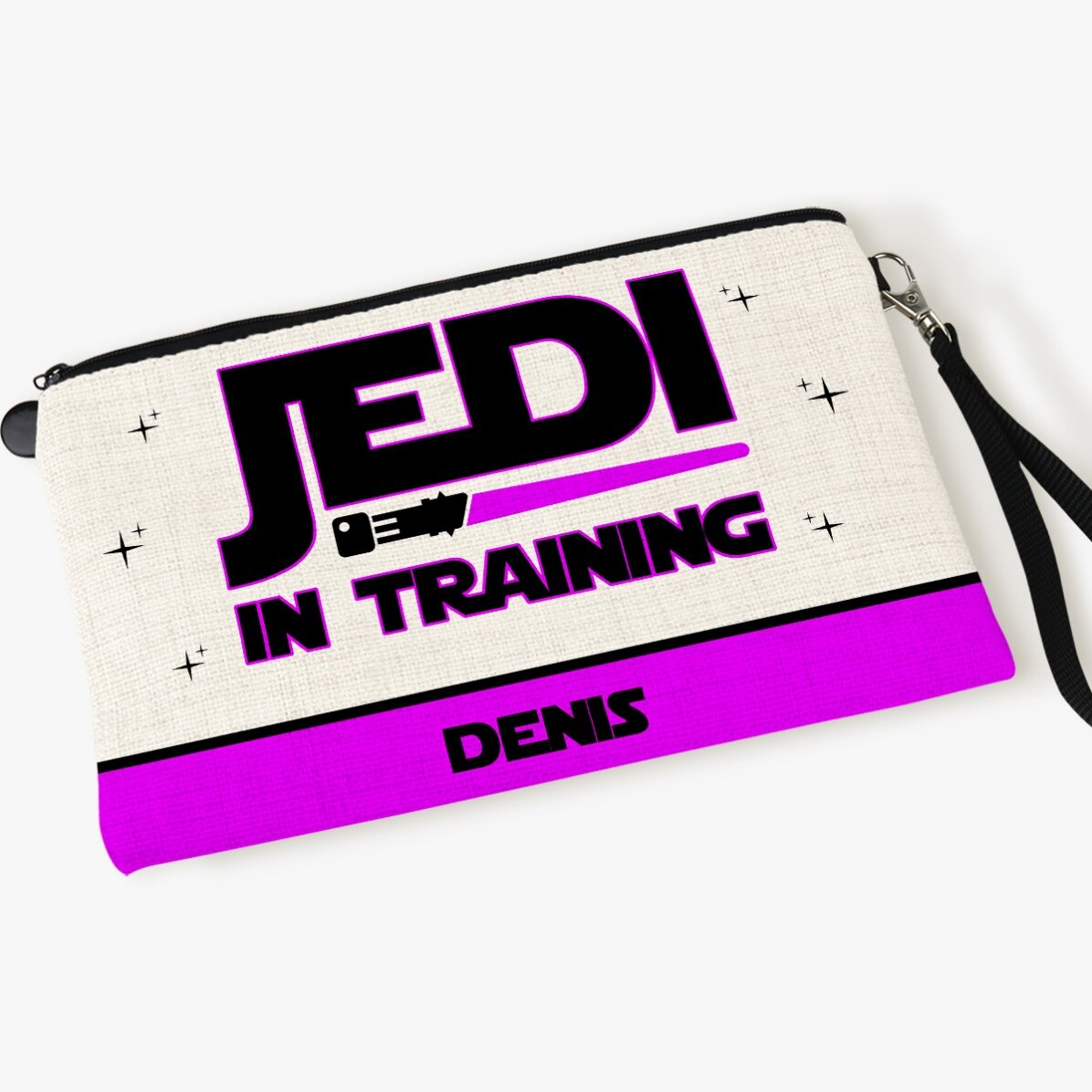Borsetta per accessori personalizzata con nome - Jedi in addestramento