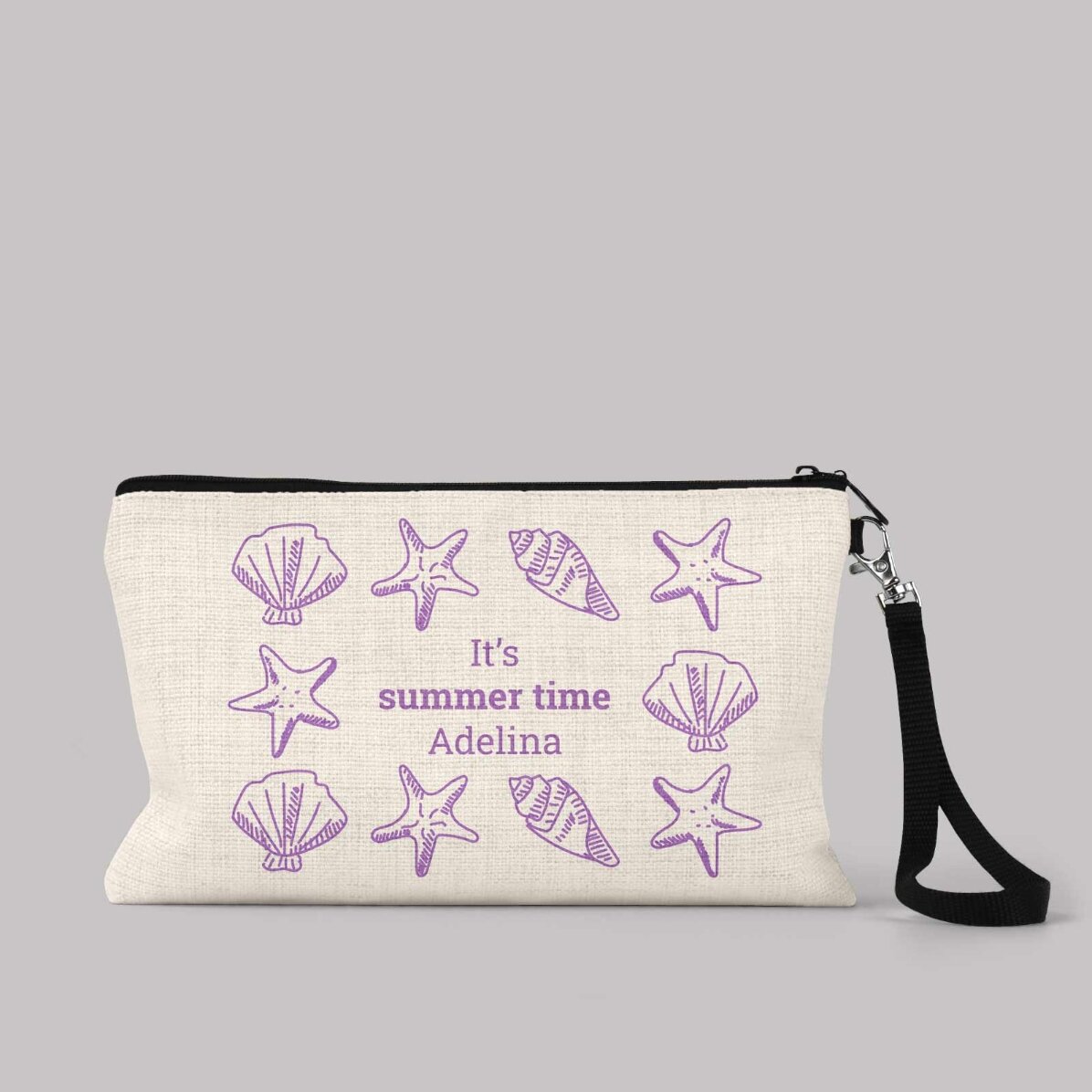 Borsetta per accessori personalizzata con scritta - Summer Time