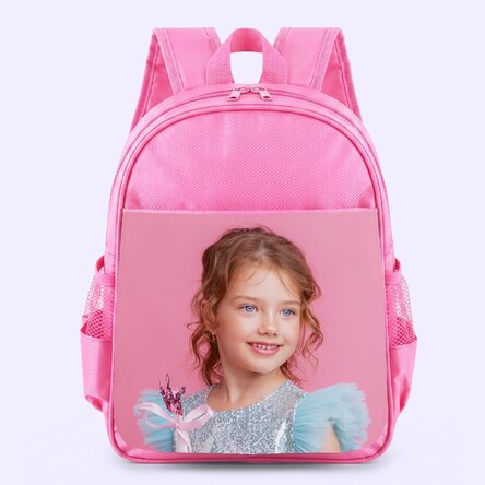 Zaino scolastico personalizzato con una foto
