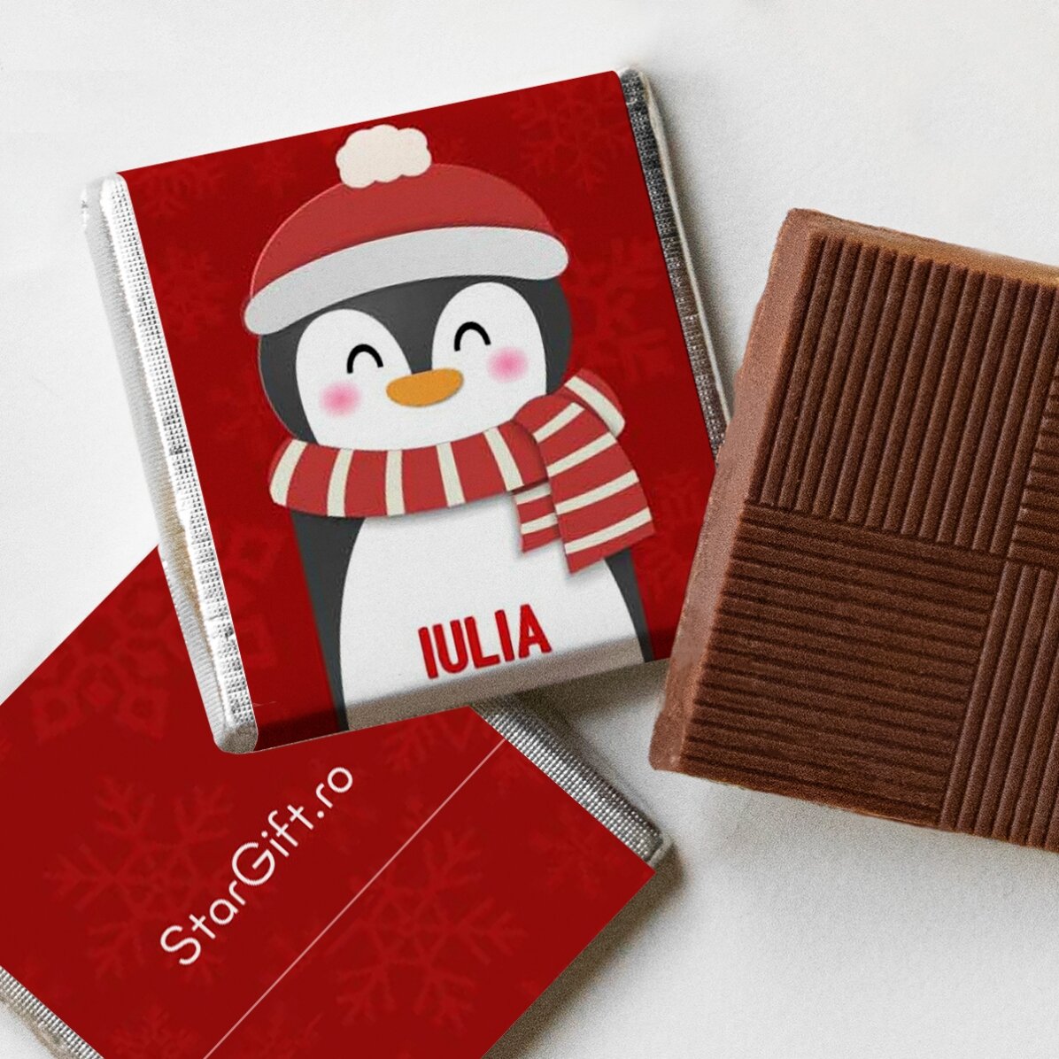 Globo con 10 mini cioccolatini personalizzati con nome - Buon Natale