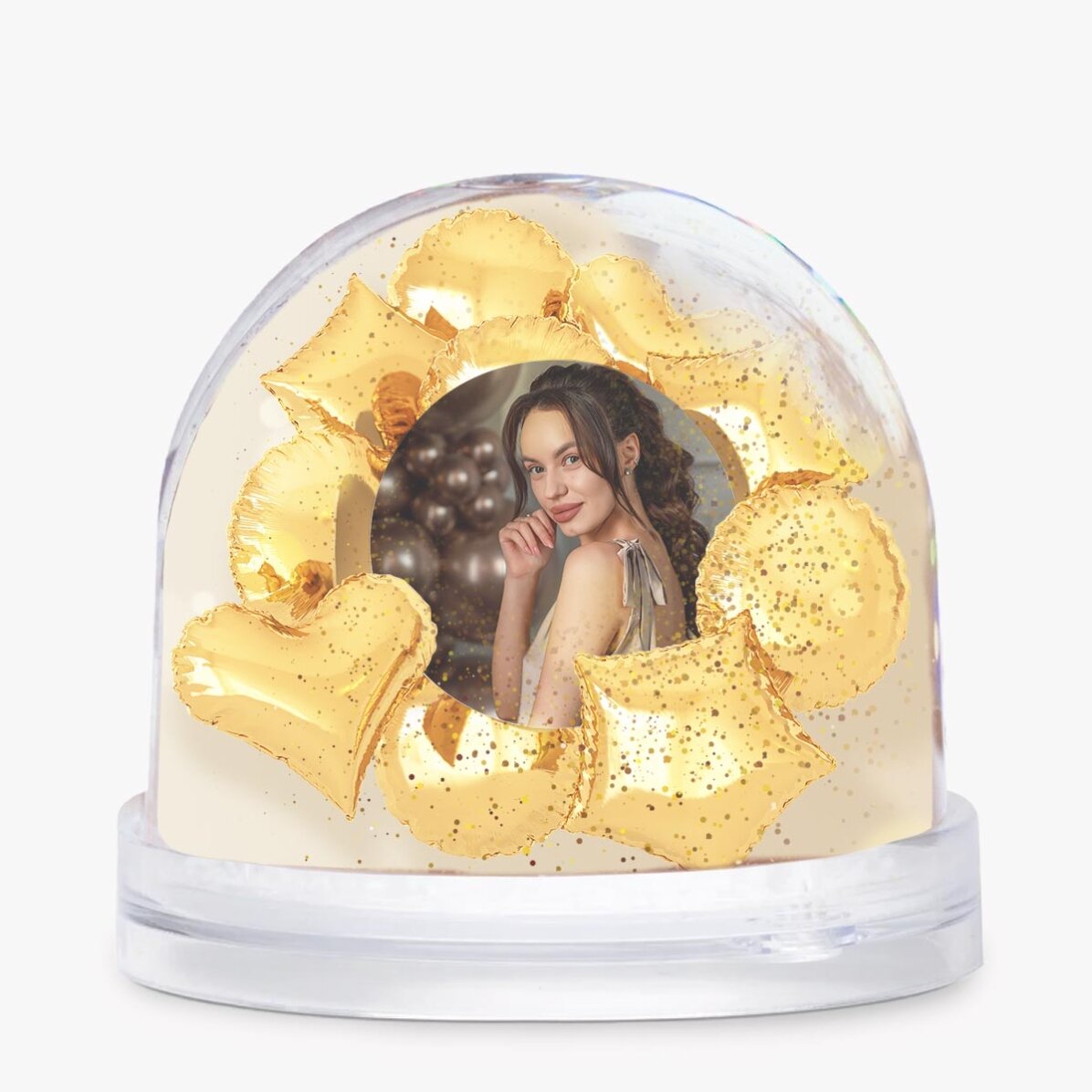 Sfera da scrivania personalizzata con foto e testo - Birthday balloons