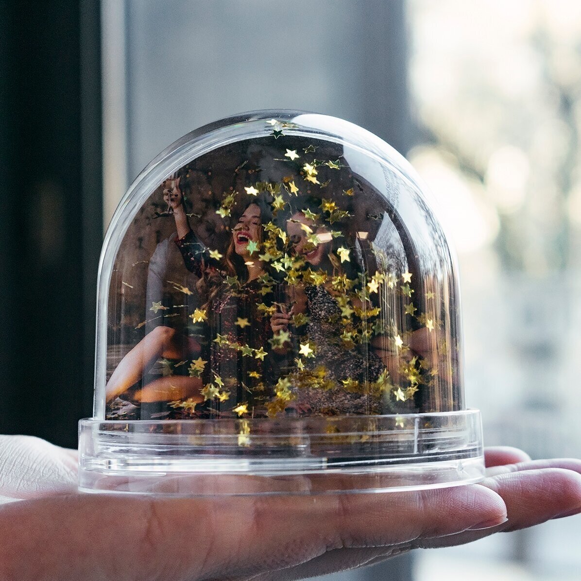Sfera da scrivania personalizzata con foto e testo - Birthday balloons