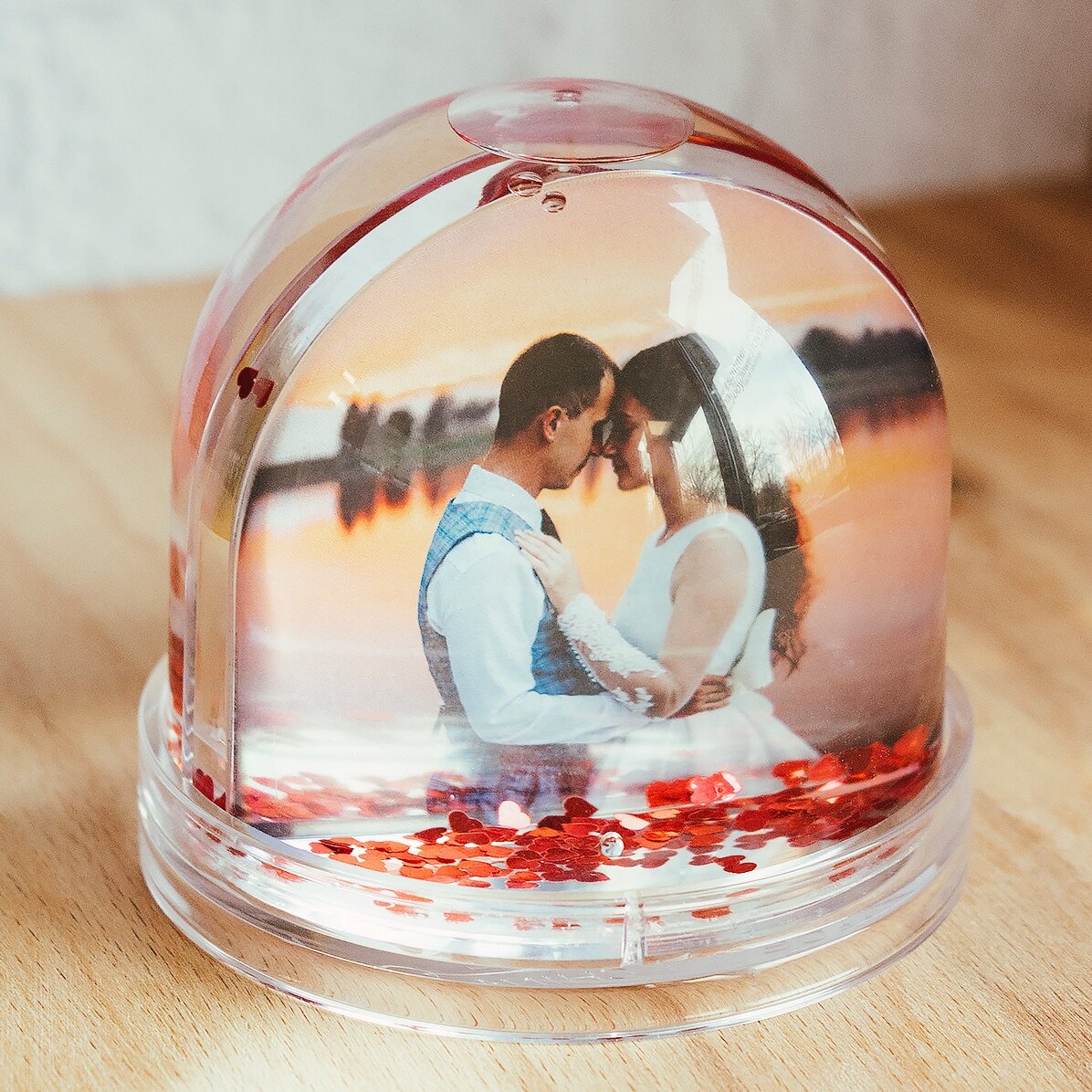 Sfera da scrivania personalizzata con foto e testo - Dichiarazione d