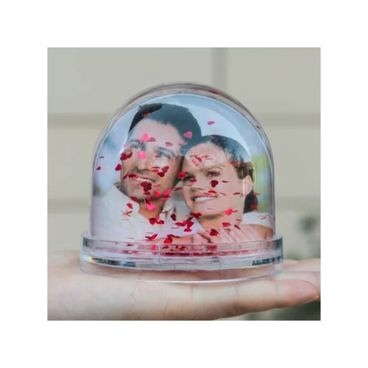 Globo da scrivania personalizzato con foto e testo - Una primavera meravigliosa, proprio come te