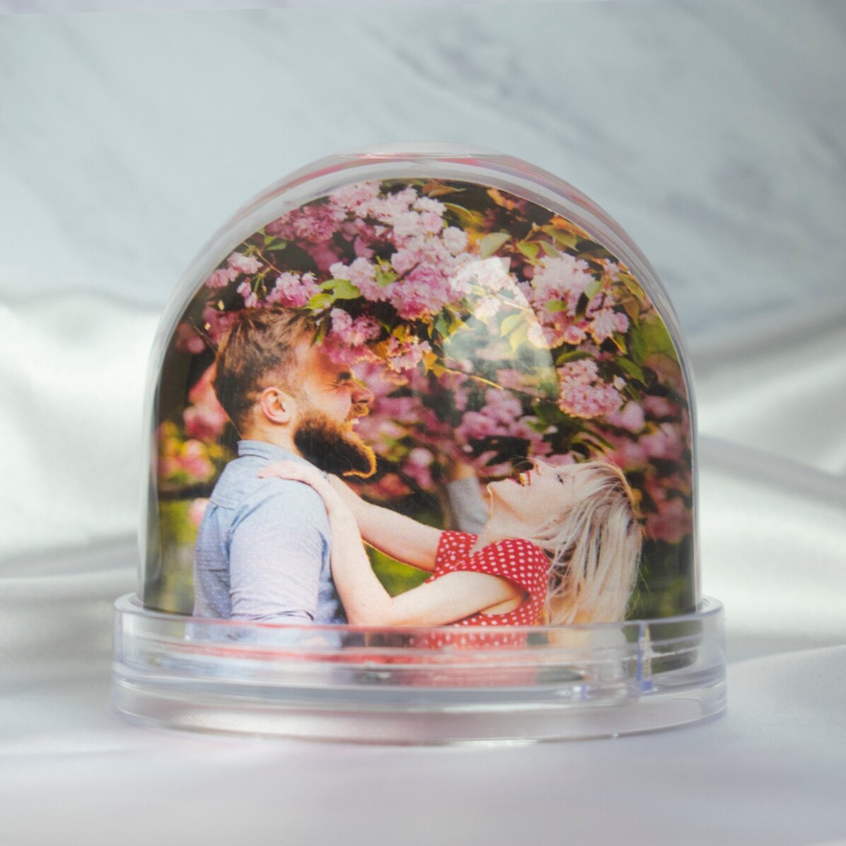 Globo da scrivania personalizzato con foto e testo - Sussurri d