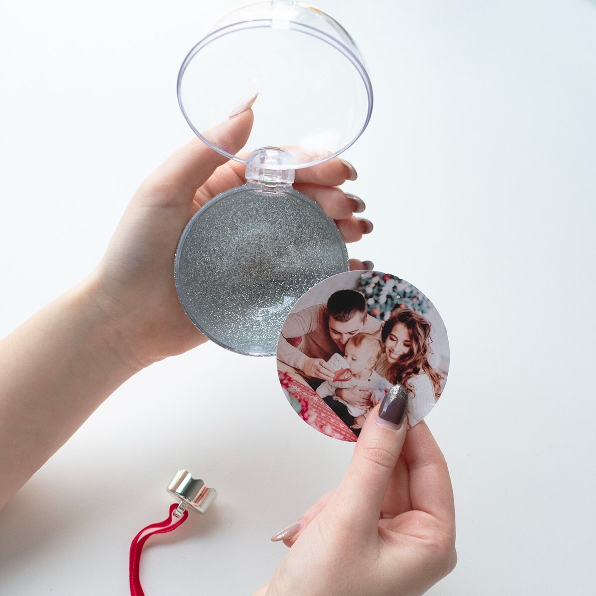 Globo personalizzato con il tuo nome - Glitter rosso