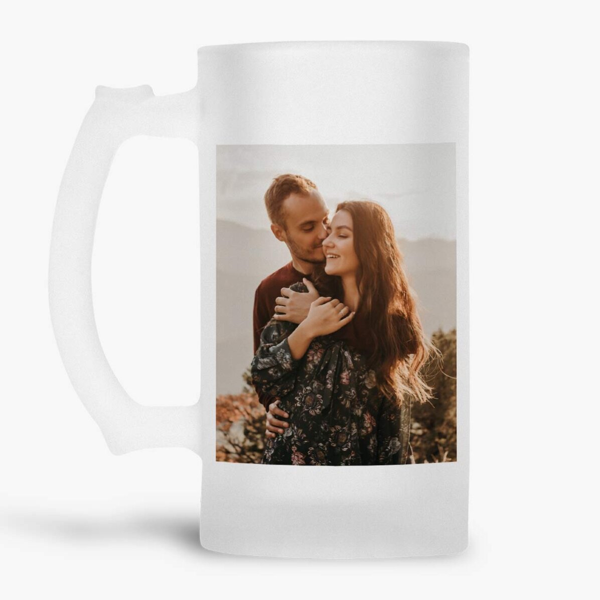 Boccale da birra personalizzato con 2 foto