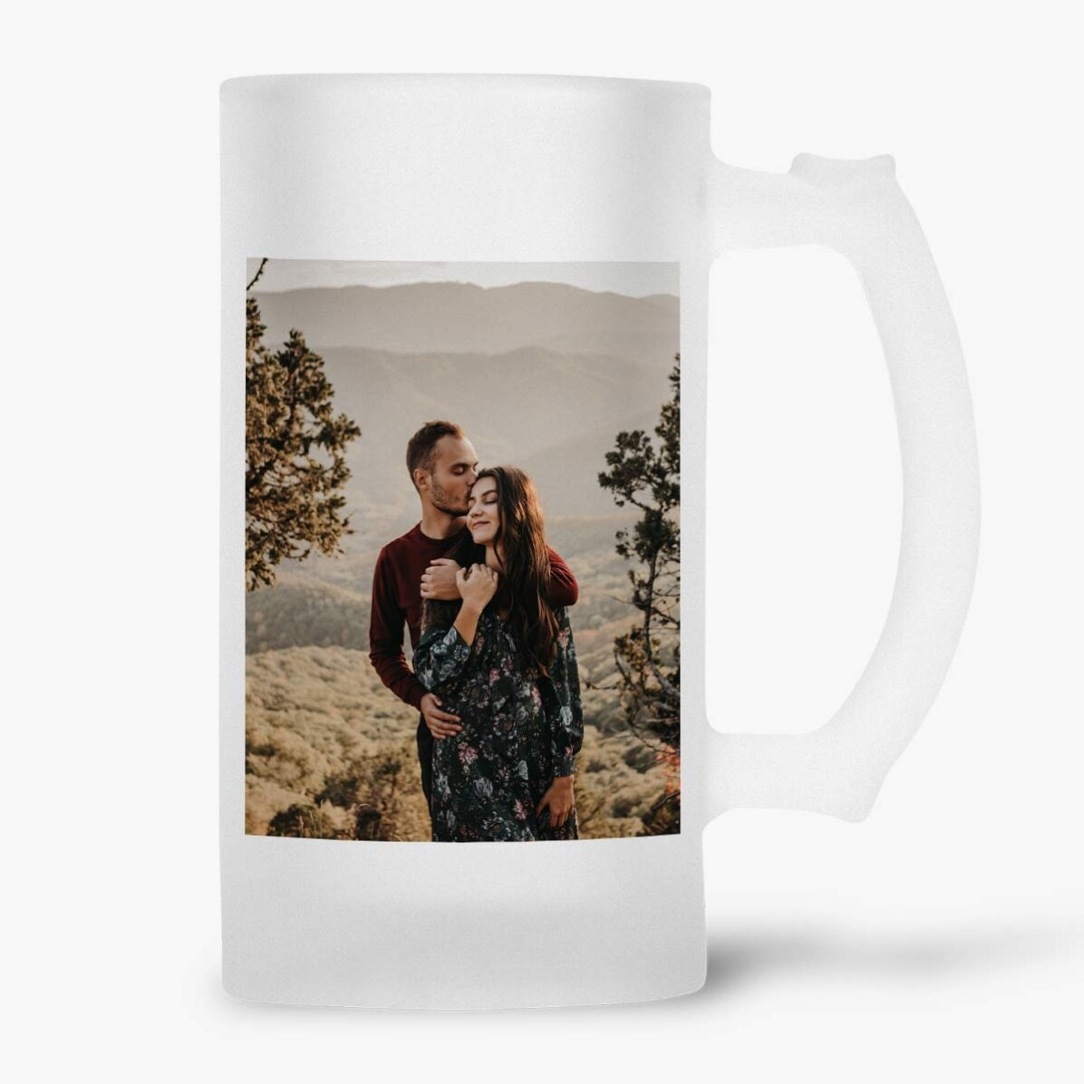 Boccale da birra personalizzato con 2 foto
