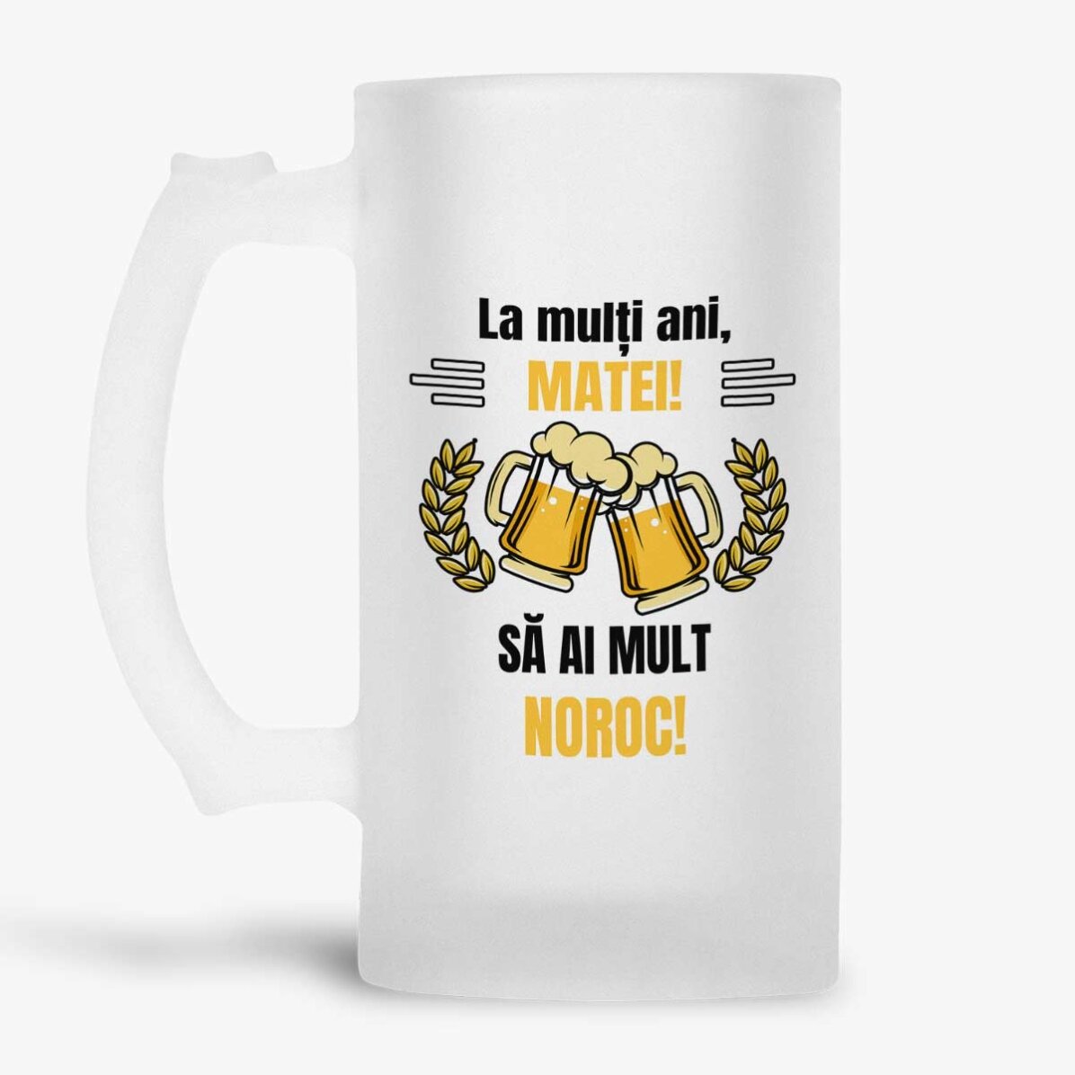 Boccale da birra personalizzato con messaggio - Cheers and Beers