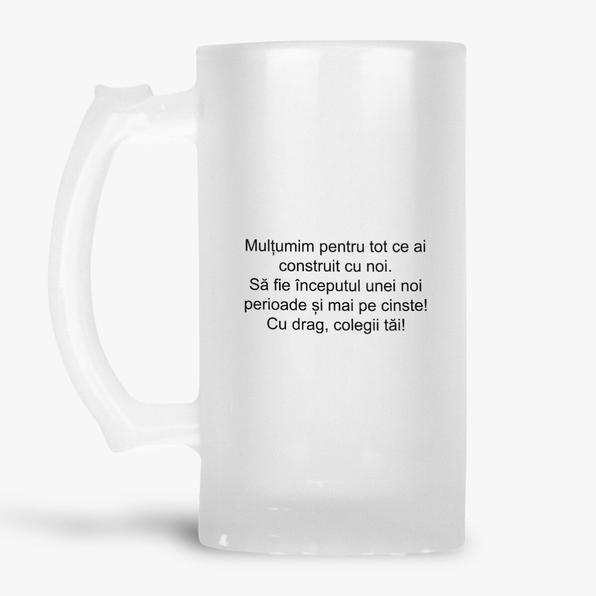 Boccale da birra personalizzato con messaggio