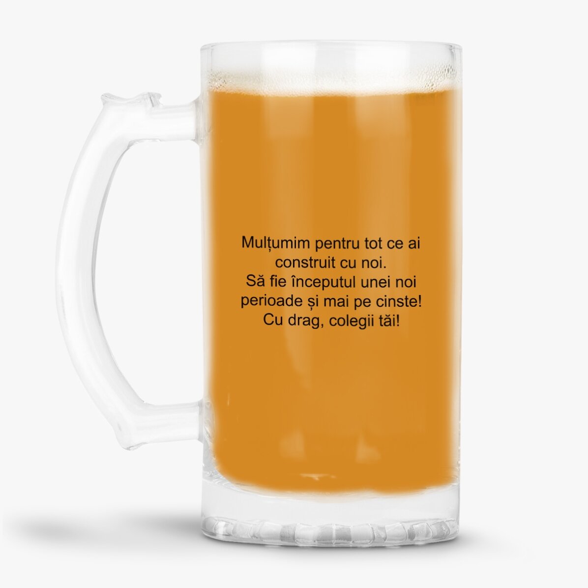 Boccale da birra personalizzato con messaggio