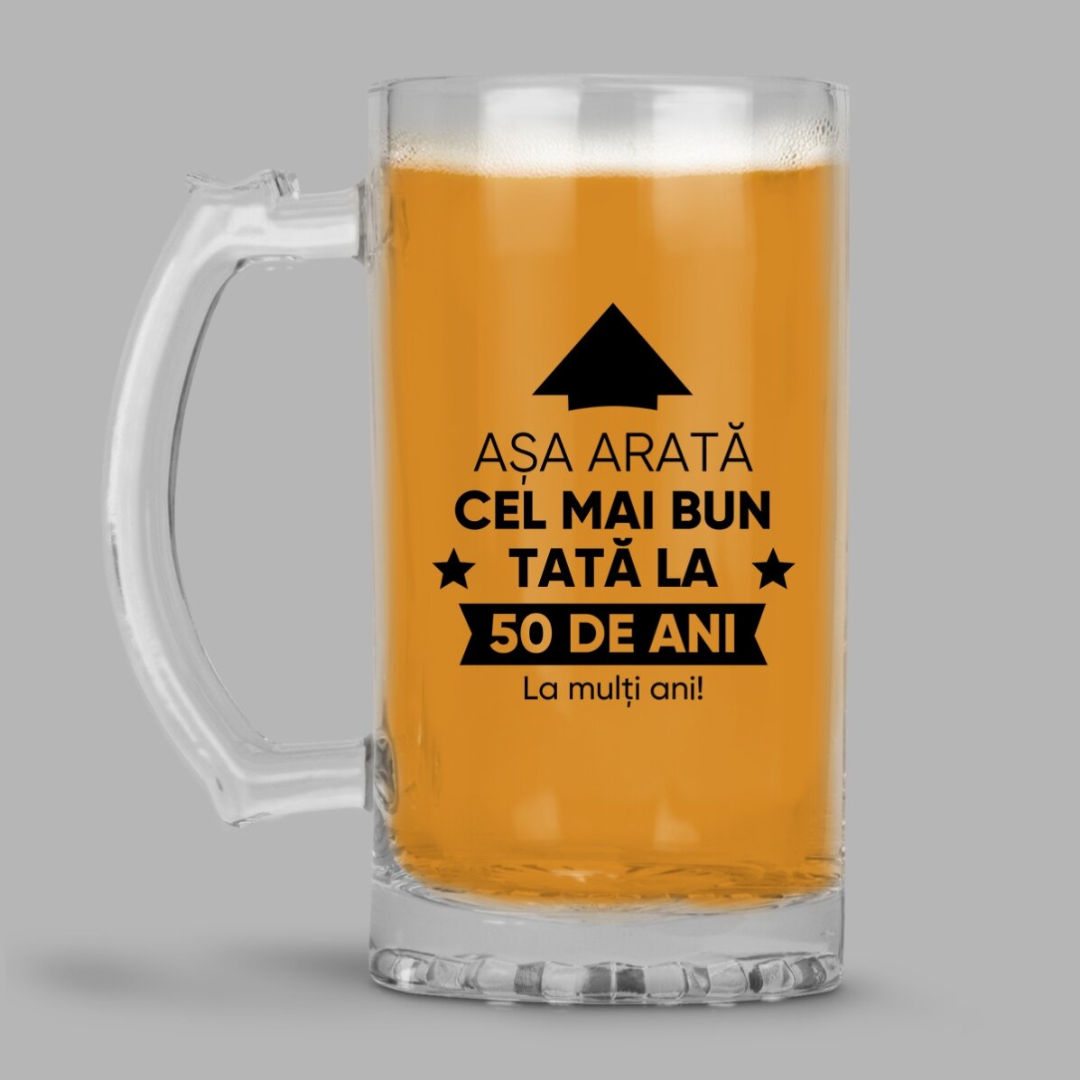 Boccale da birra personalizzato con scritta - Ecco come appare