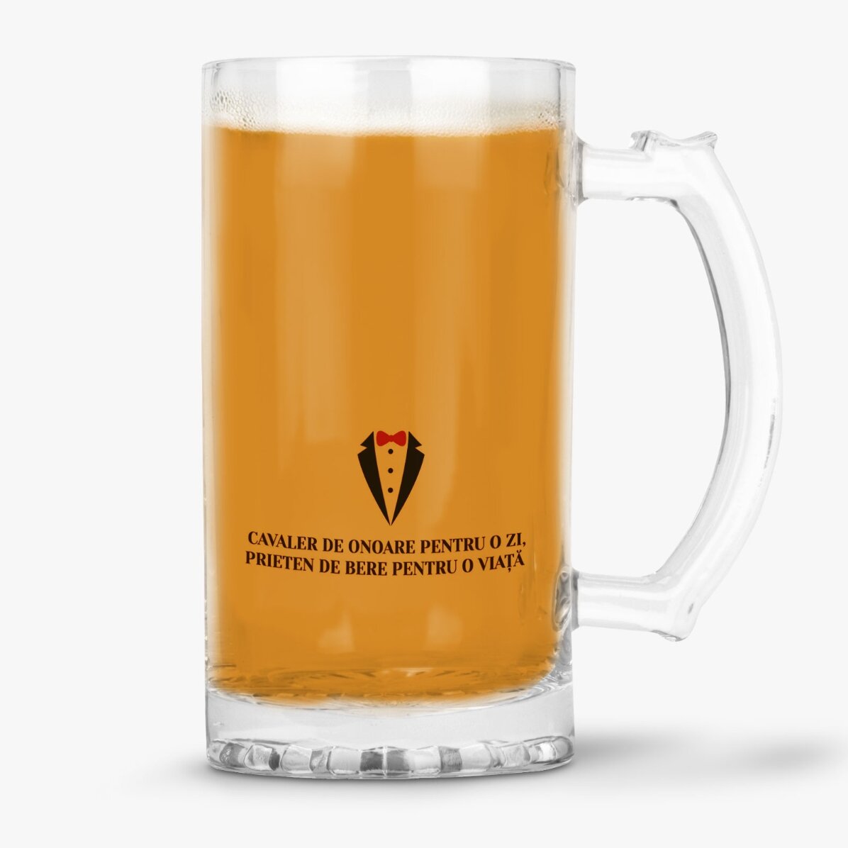 Boccale da birra personalizzato con scritta - Cavaliere