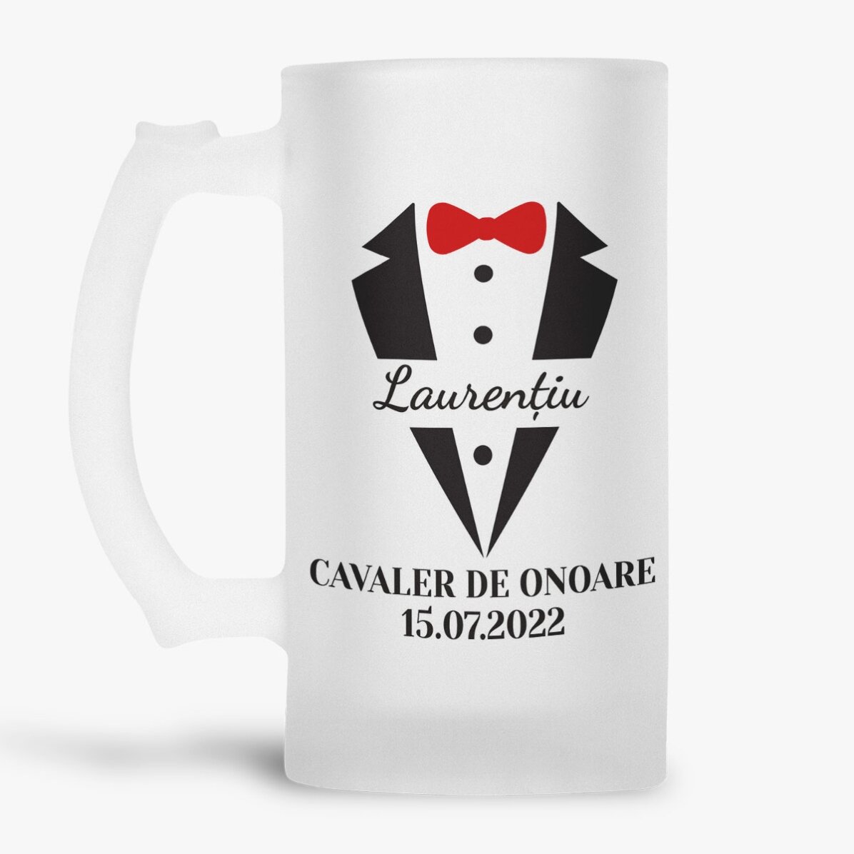 Boccale da birra personalizzato con scritta - Cavaliere