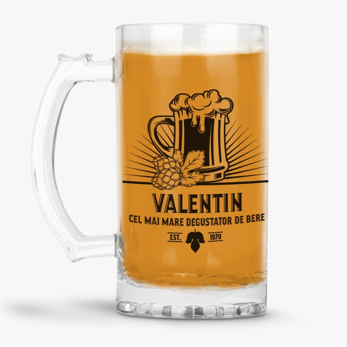 Boccale da birra personalizzato con scritta - Assaggiatore di birra