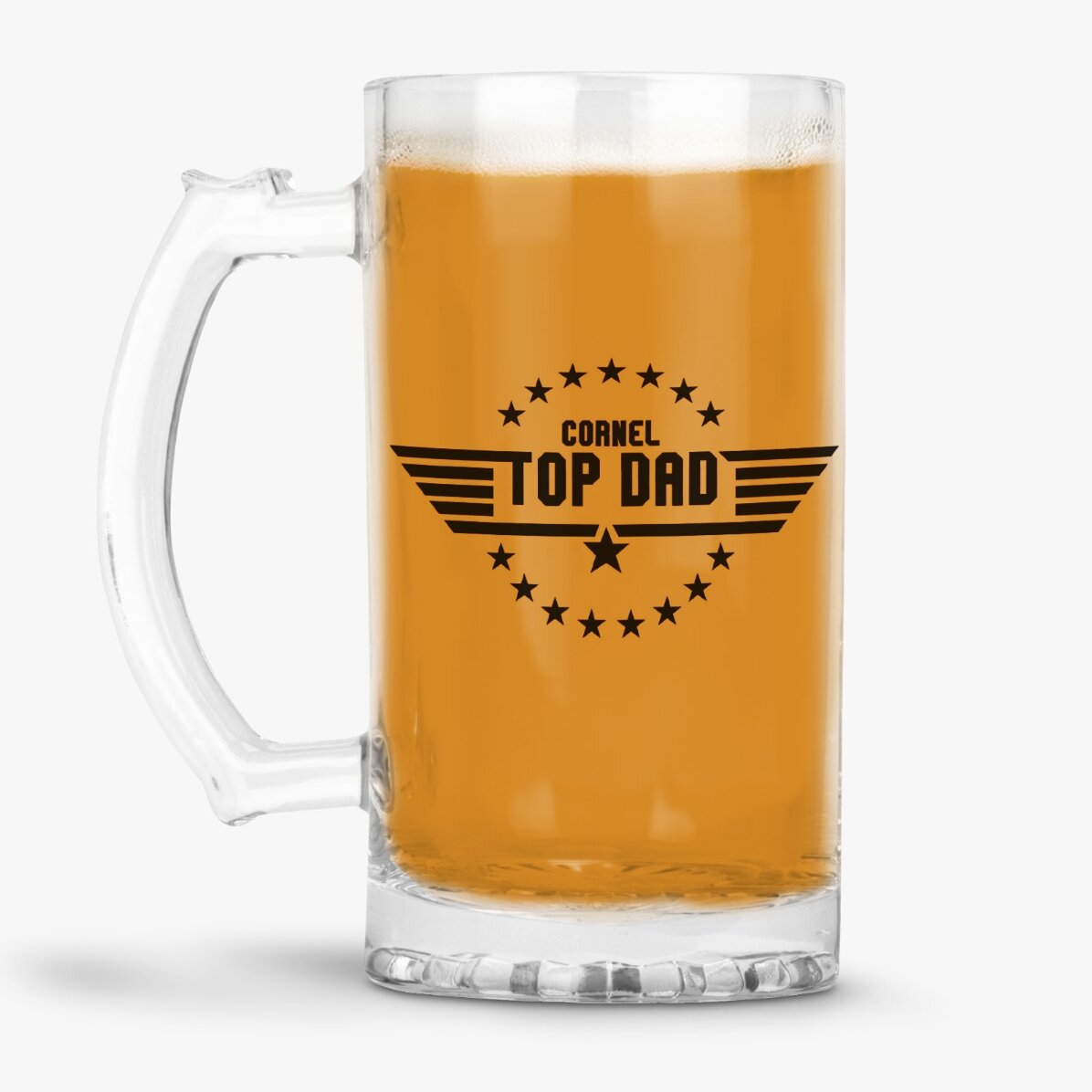 Boccale da birra personalizzato con scritta - Top Dad