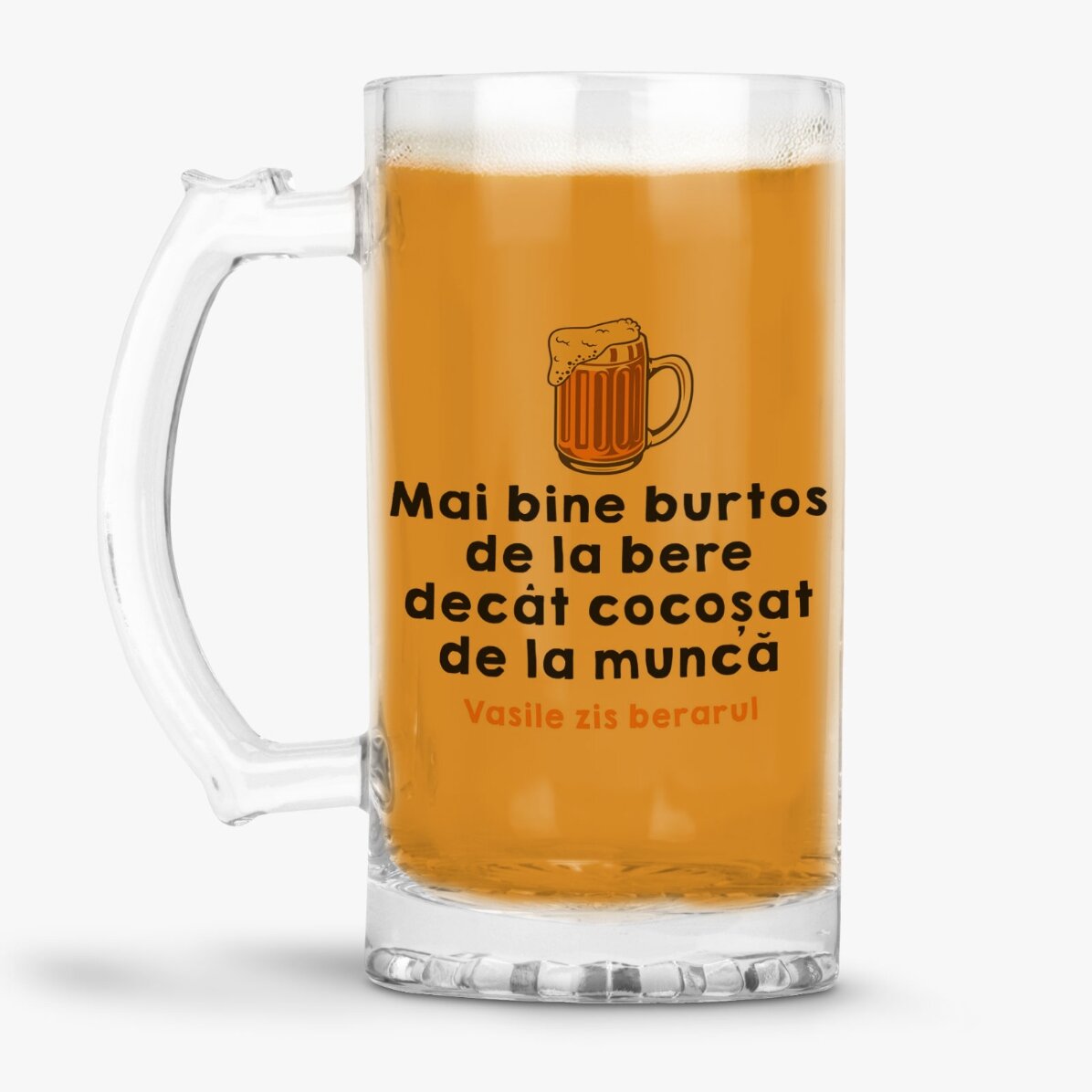 Boccale da birra personalizzato con scritta