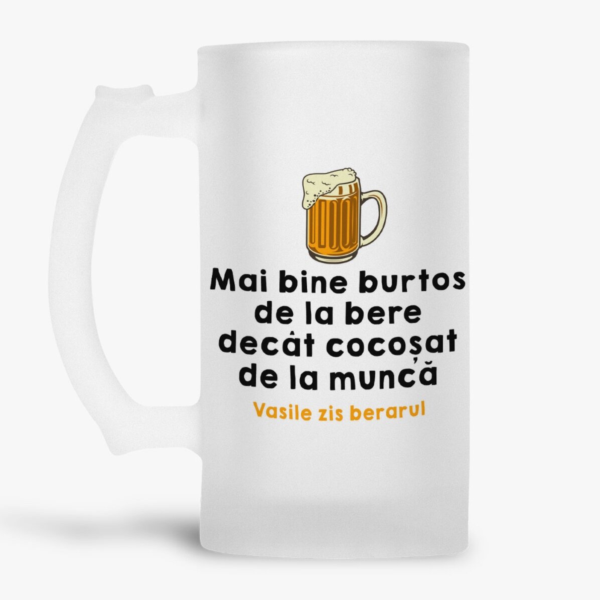 Boccale da birra personalizzato con scritta