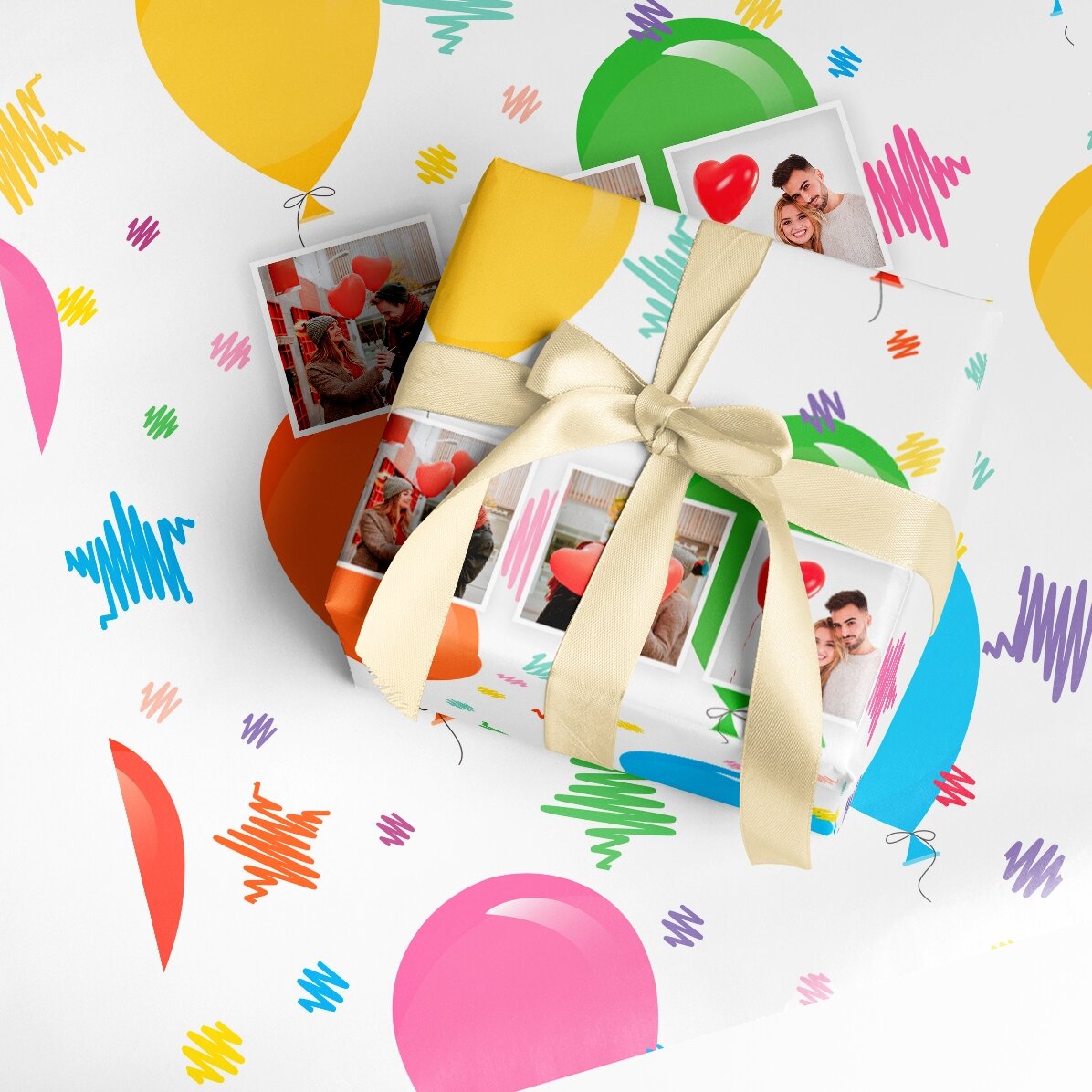 Carta da regalo personalizzata con 3 foto