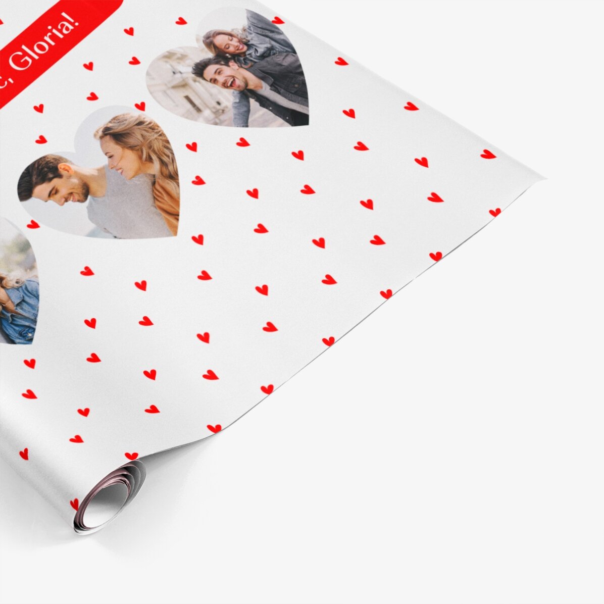 Carta da regalo personalizzata con 6 foto e un messaggio