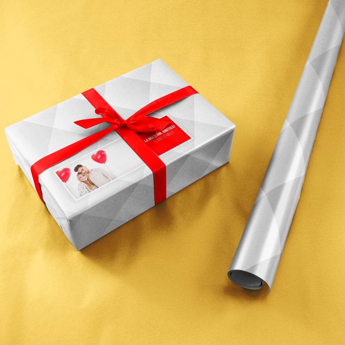 Carta da regalo personalizzata con una foto e un testo