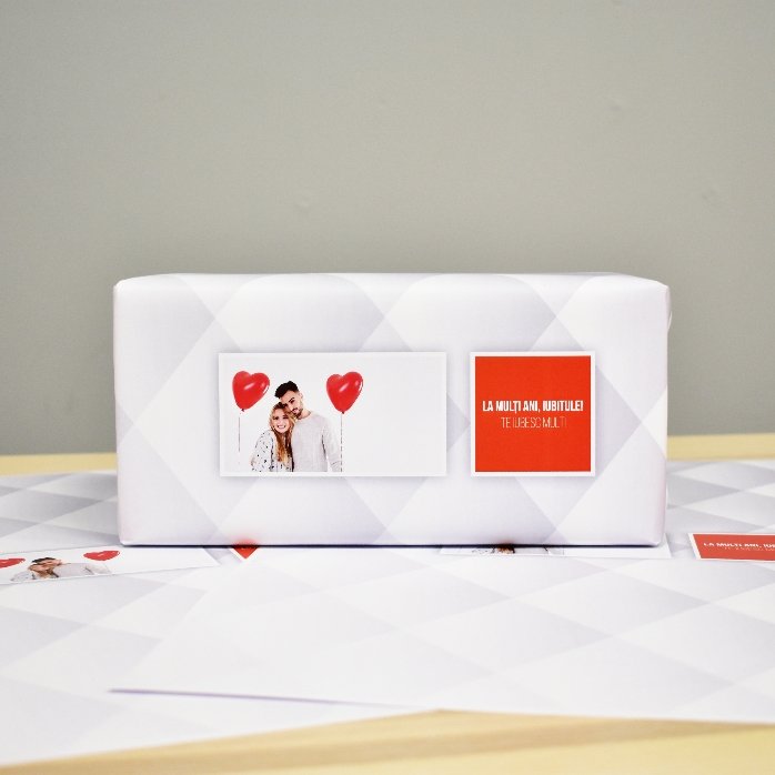 Carta da regalo personalizzata con una foto e un testo