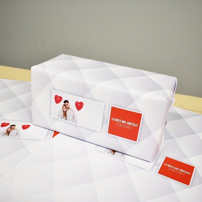 Carta da regalo personalizzata con una foto e un testo