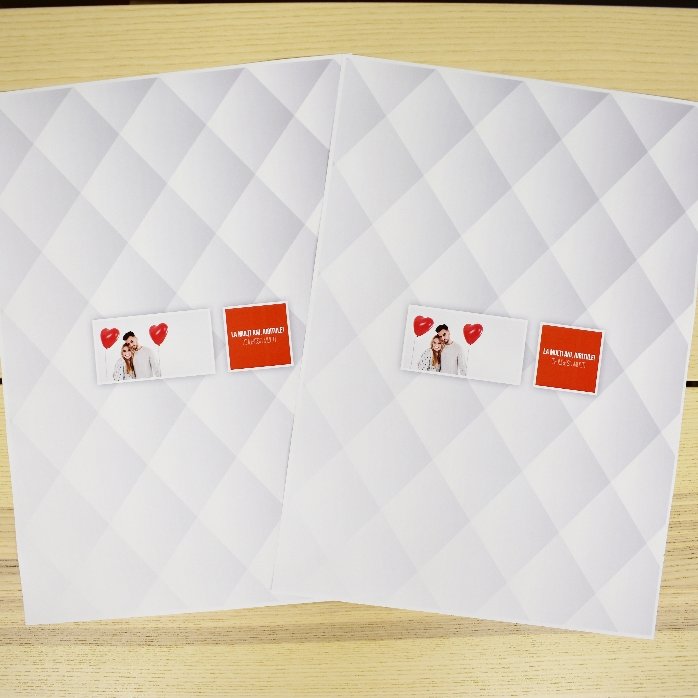 Carta da regalo personalizzata con una foto e un testo