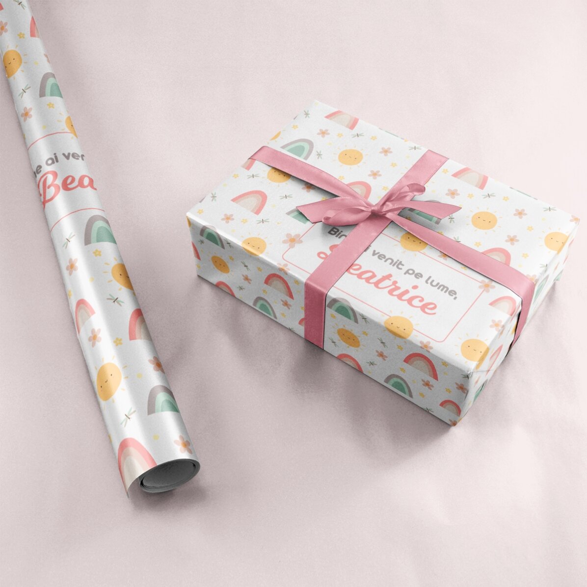 Carta da regalo personalizzata con testo - Bambina