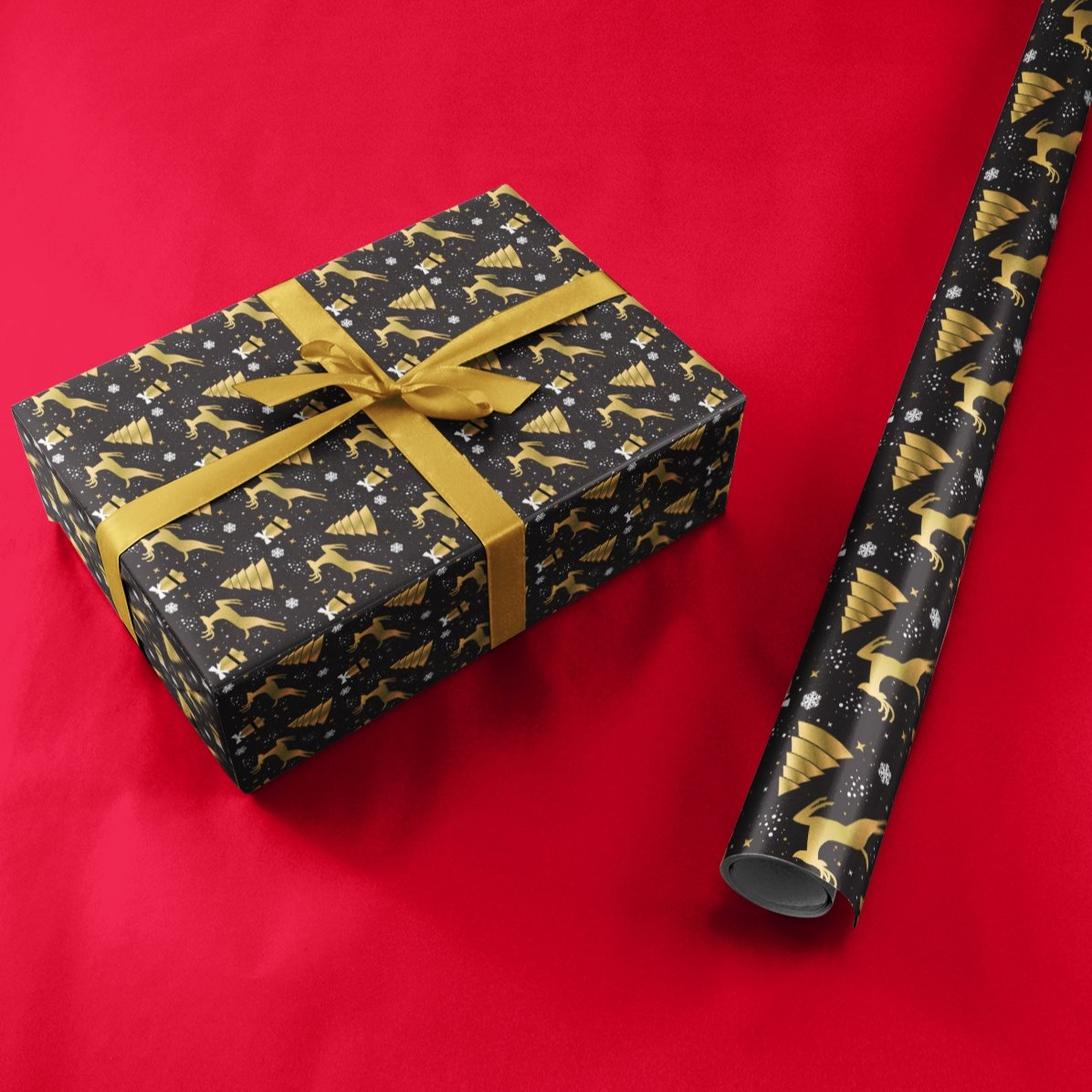 Carta da regalo personalizzata con testo incorniciato - modello natalizio