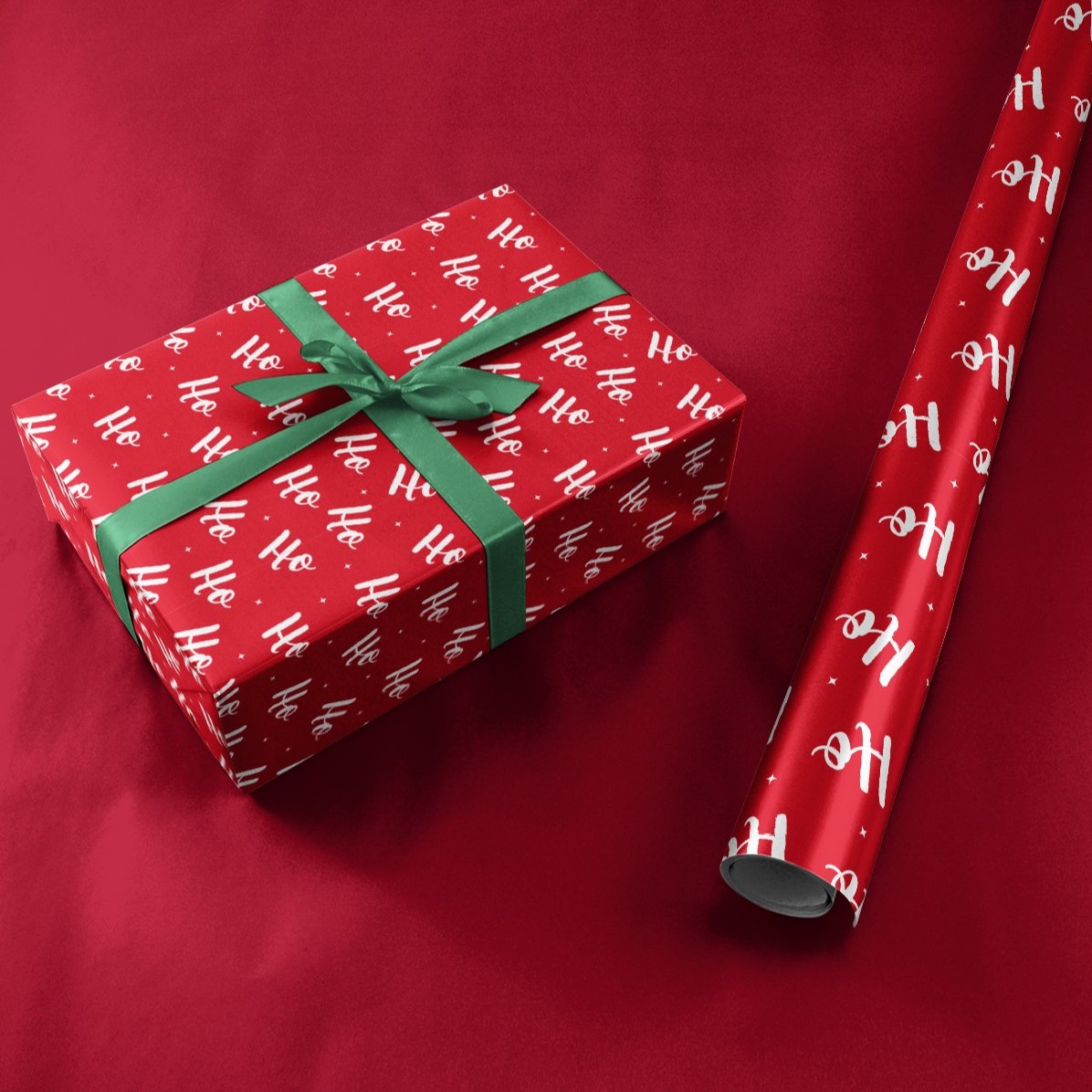 Carta da regalo personalizzata con testo incorniciato - HoHoHo
